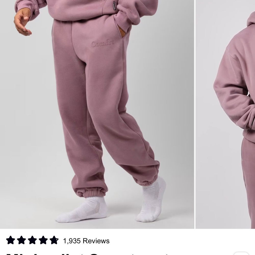 Comfy Women's Jogger Pants - Mauve
